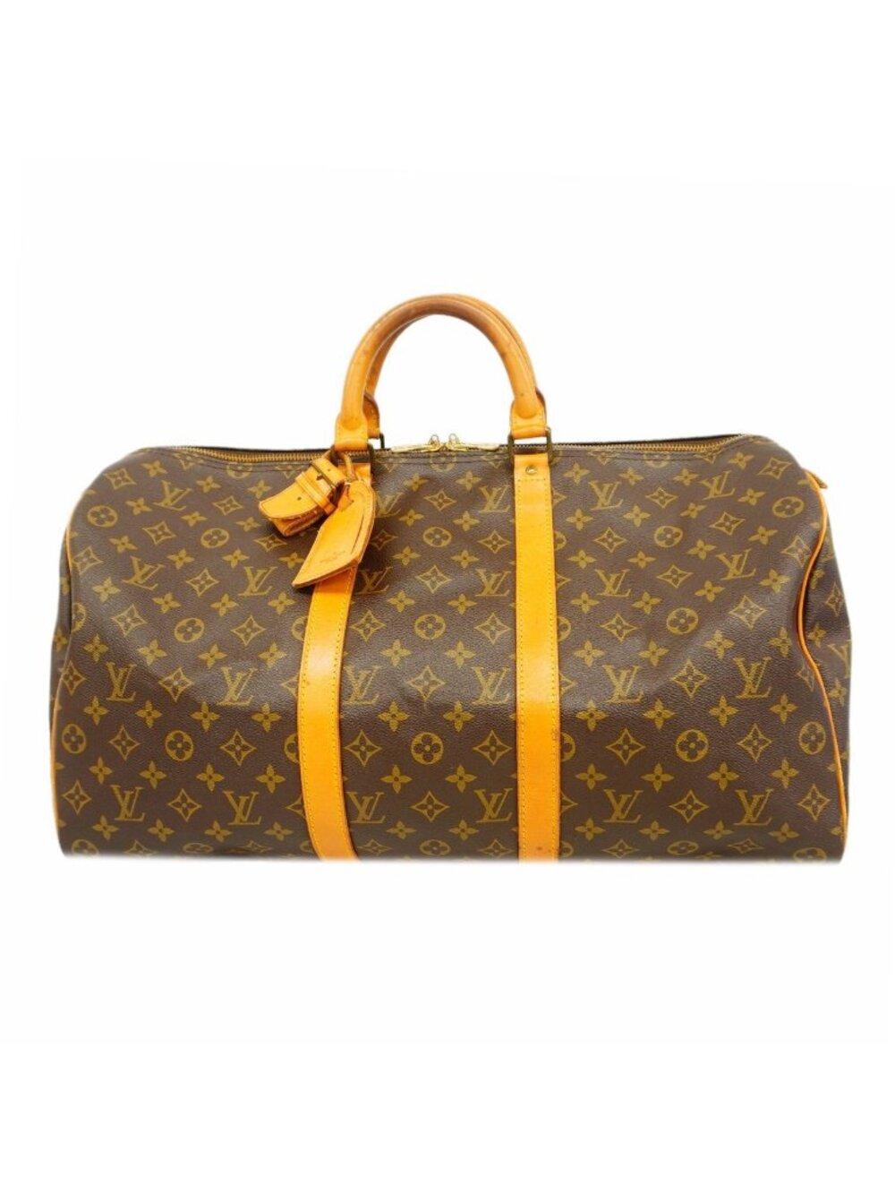 Louis Vuitton Boston Bag Monogram Keepall 50 Brown